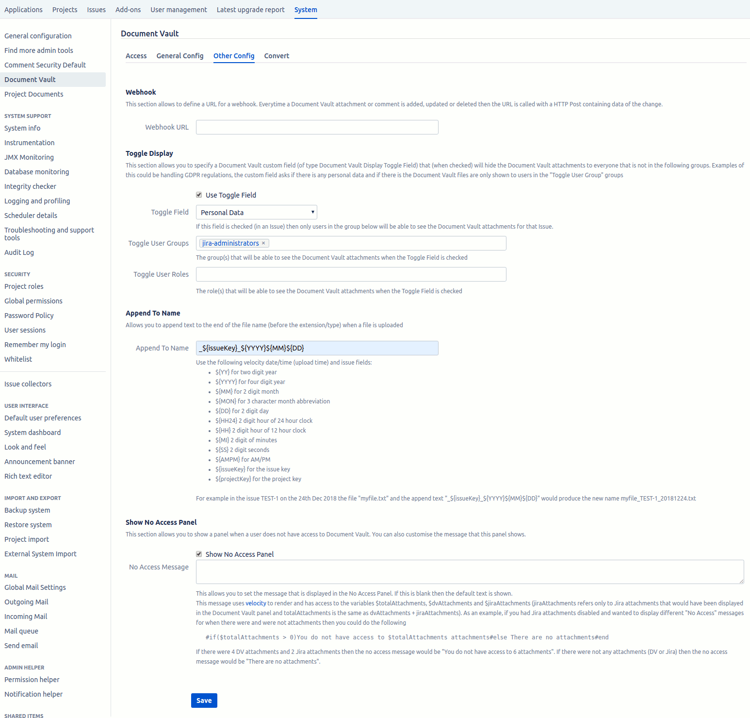 Document Vault DC - Dv Admin Other
