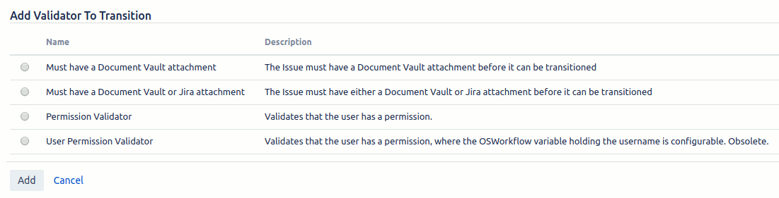 Document Vault DC - Dv Wf Validator List